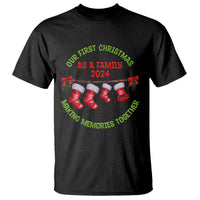 First Christmas As A family T Shirt Making Memories Together Xmas 2024 - Wonder Print Shop