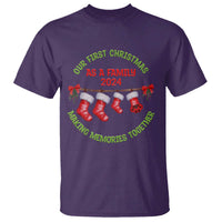 First Christmas As A family T Shirt Making Memories Together Xmas 2024 - Wonder Print Shop