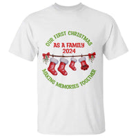 First Christmas As A family T Shirt Making Memories Together Xmas 2024 - Wonder Print Shop