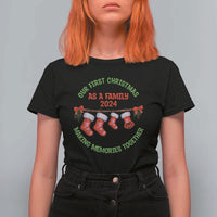 First Christmas As A family T Shirt For Women Making Memories Together Xmas 2024 - Wonder Print Shop