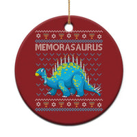 Hanukkah Dinosaur Christmas Ornament Menorasaurus Menorah Dino - Wonder Print Shop