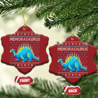 Hanukkah Dinosaur Christmas Ornament Menorasaurus Menorah Dino - Wonder Print Shop