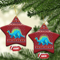 Hanukkah Dinosaur Christmas Ornament Menorasaurus Menorah Dino - Wonder Print Shop