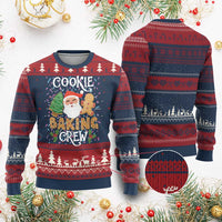 Xmas Baking Crew Ugly Christmas Sweater Cute Cookie Santa Gingerbread - Wonder Print Shop