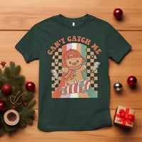 Christmas T Shirt Skateboarding Gingerbread Boy Can't Catch Me - Wonder Print Shop