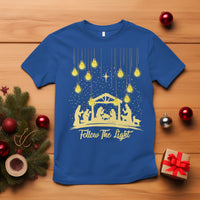 Follow the Light Christ Chrsitmas Light T Shirt - Wonder Print Shop