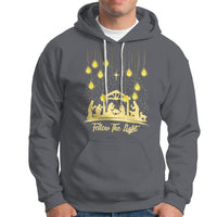Follow the Light Christ Chrsitmas Light Hoodie - Wonder Print Shop
