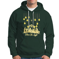 Follow the Light Christ Chrsitmas Light Hoodie - Wonder Print Shop