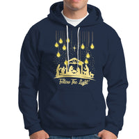 Follow the Light Christ Chrsitmas Light Hoodie - Wonder Print Shop