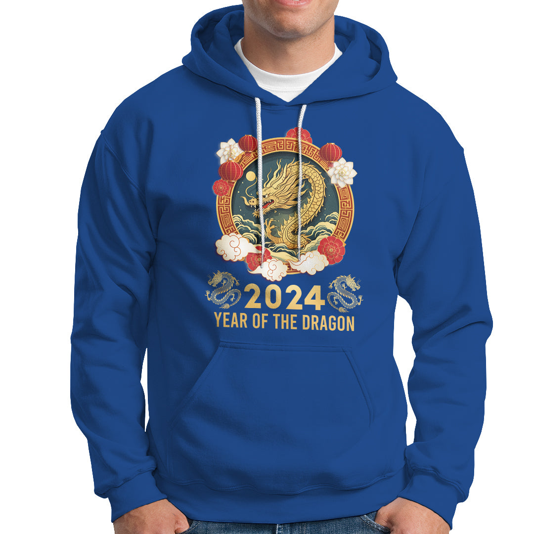 Lunar New Year Chinese Happy 2024 Year of the Dragon Hoodie - Wonder Print Shop