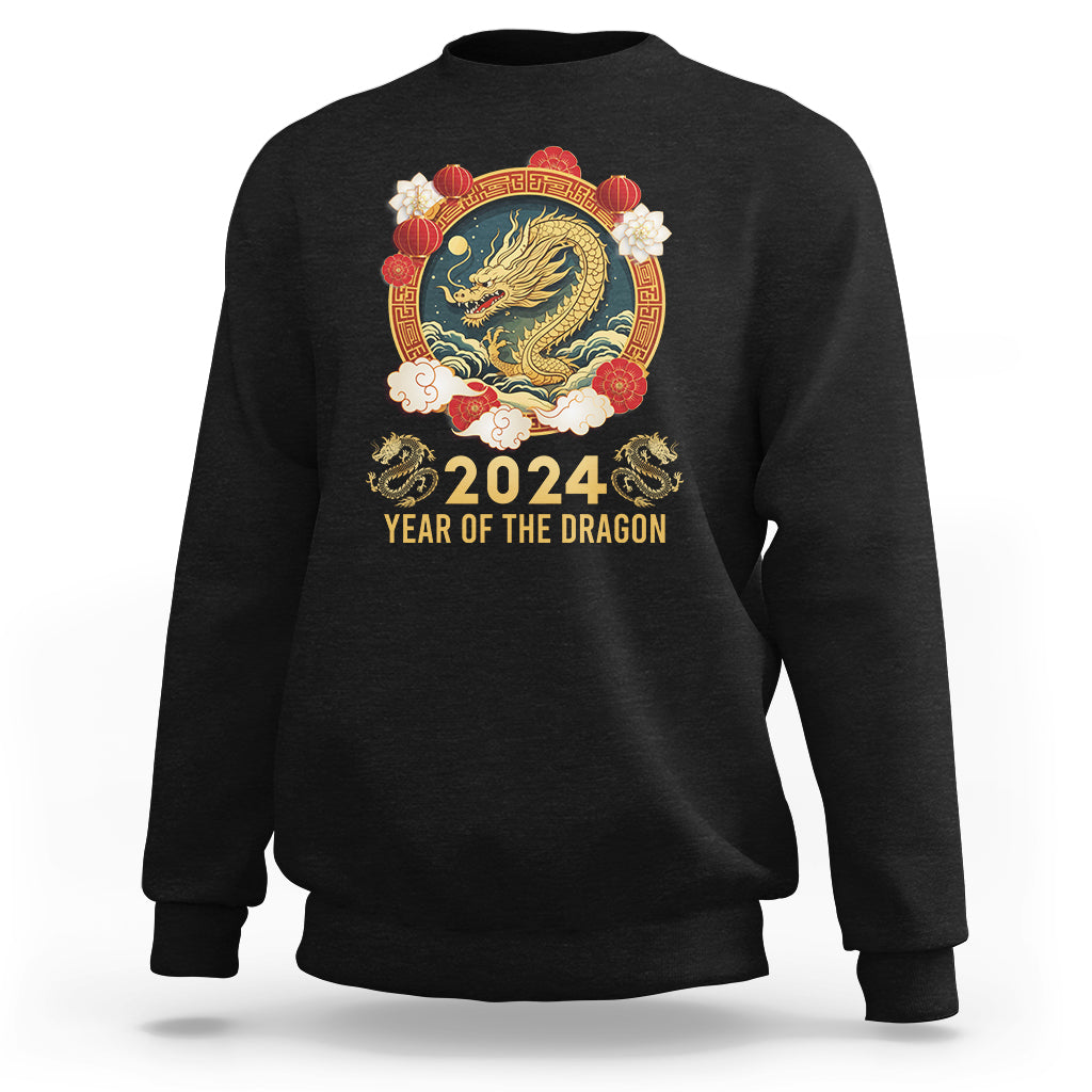 Lunar New Year Chinese Happy 2024 Year of the Dragon Sweatshirt - Wonder Print Shop