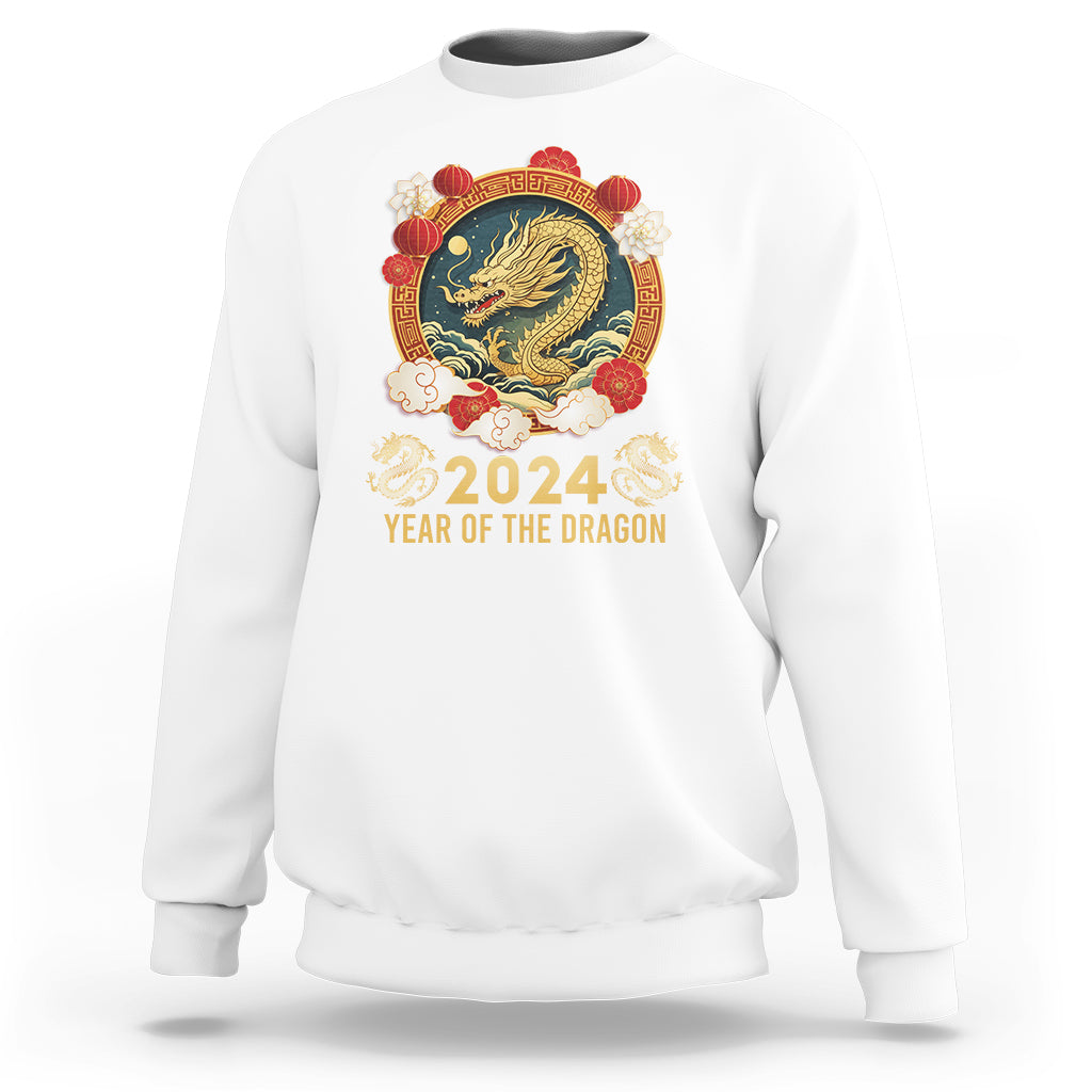 Lunar New Year Chinese Happy 2024 Year of the Dragon Sweatshirt - Wonder Print Shop