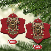 Ave Maria Christmas Ornament Gratia Plena Blessed Mother Mary Hail - Wonder Print Shop