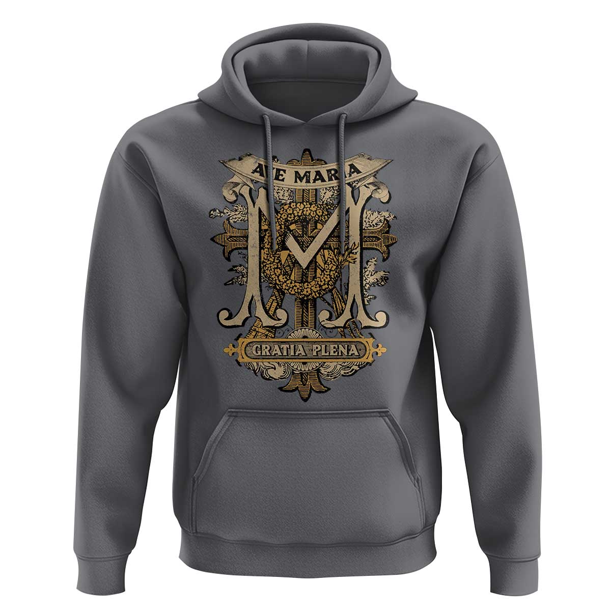 Ave Maria Hoodie Gratia Plena Blessed Mother Mary Hail