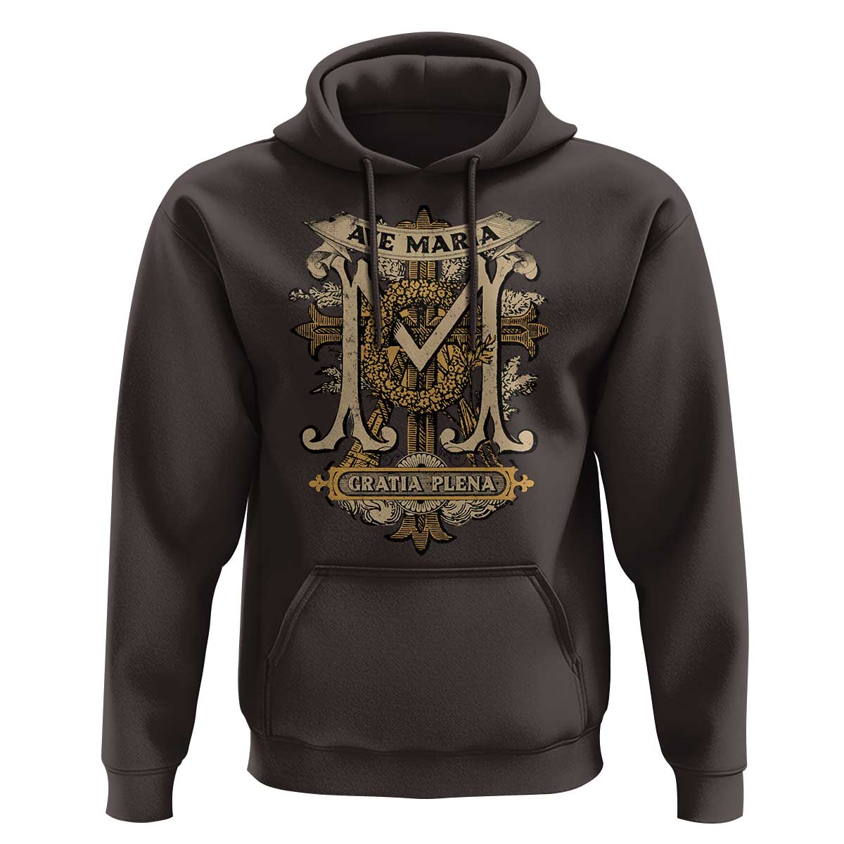 Ave Maria Hoodie Gratia Plena Blessed Mother Mary Hail