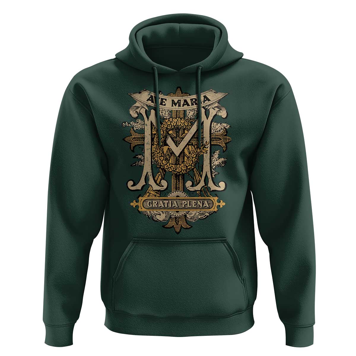 Ave Maria Hoodie Gratia Plena Blessed Mother Mary Hail