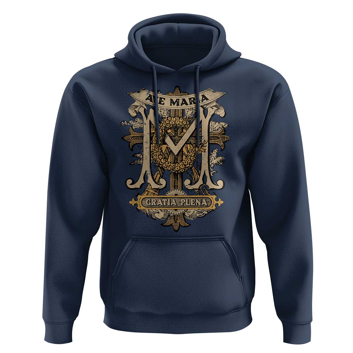Ave Maria Hoodie Gratia Plena Blessed Mother Mary Hail