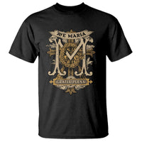 Ave Maria T Shirt Gratia Plena Blessed Mother Mary Hail - Wonder Print Shop