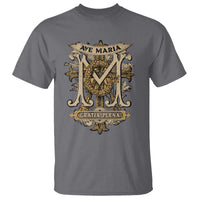 Ave Maria T Shirt Gratia Plena Blessed Mother Mary Hail - Wonder Print Shop