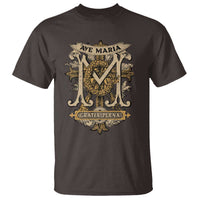Ave Maria T Shirt Gratia Plena Blessed Mother Mary Hail - Wonder Print Shop