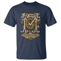 Ave Maria T Shirt Gratia Plena Blessed Mother Mary Hail - Wonder Print Shop