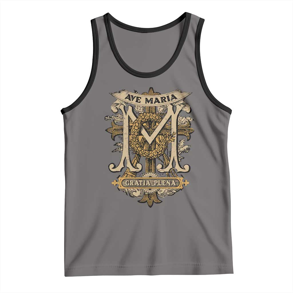 Ave Maria Tank Top Gratia Plena Blessed Mother Mary Hail