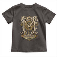 Ave Maria Toddler T Shirt Gratia Plena Blessed Mother Mary Hail