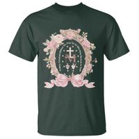 Ave Maria T Shirt Miraculous Medal Blessed Mother Mary Hail - Wonder Print Shop