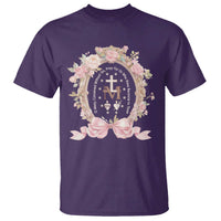 Ave Maria T Shirt Miraculous Medal Blessed Mother Mary Hail - Wonder Print Shop