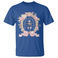Ave Maria T Shirt Miraculous Medal Blessed Mother Mary Hail - Wonder Print Shop