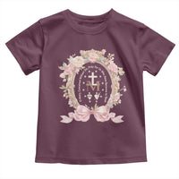 Ave Maria Toddler T Shirt Miraculous Medal Blessed Mother Mary Hail