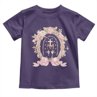 Ave Maria Toddler T Shirt Miraculous Medal Blessed Mother Mary Hail
