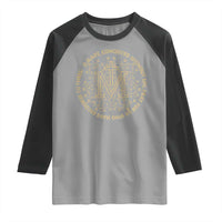 Marian Catholic Ave Maria Raglan Shirt Miraculous Medal Blessed Mother Mary Hail