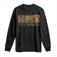 Marian Catholic Ave Maria Long Sleeve Shirt Vintage Aesthetic Blessed Mother Mary Hail