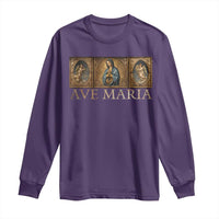Marian Catholic Ave Maria Long Sleeve Shirt Vintage Aesthetic Blessed Mother Mary Hail