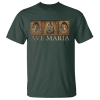 Marian Catholic Ave Maria T Shirt Vintage Aesthetic Blessed Mother Mary Hail - Wonder Print Shop