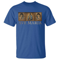 Marian Catholic Ave Maria T Shirt Vintage Aesthetic Blessed Mother Mary Hail - Wonder Print Shop