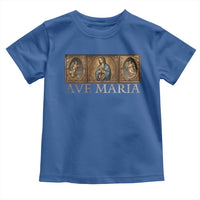 Marian Catholic Ave Maria Toddler T Shirt Vintage Aesthetic Blessed Mother Mary Hail