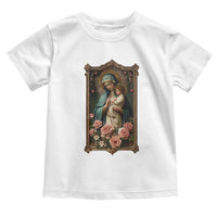 Marian Catholic Ave Maria Toddler T Shirt Blessed Mother Mary Hail Vintage Aesthetic