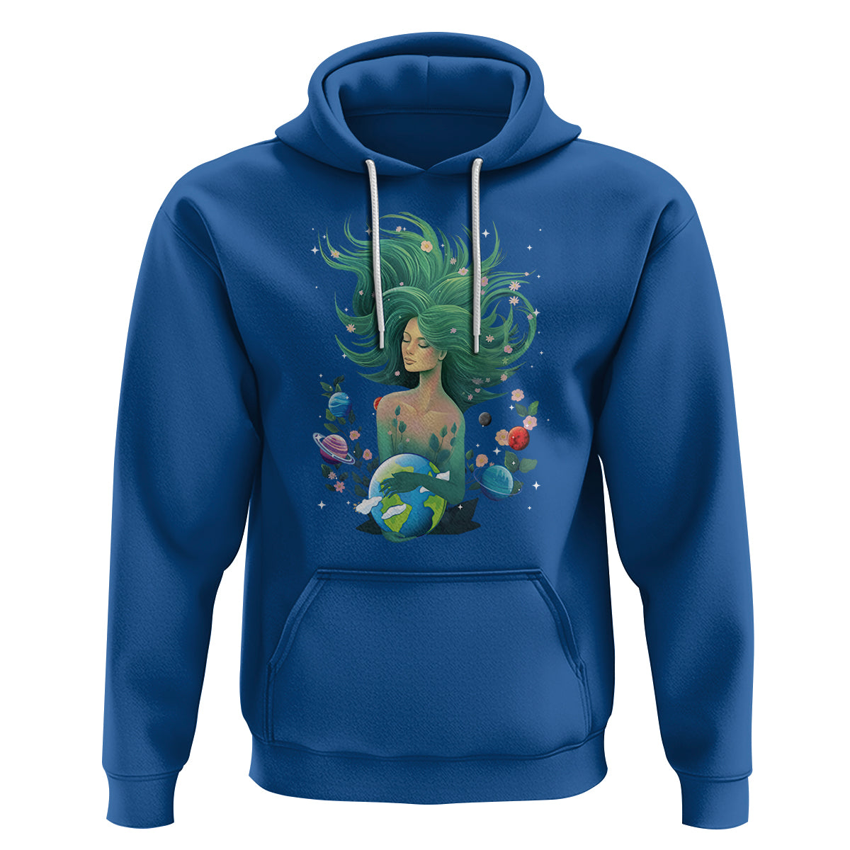 Earth Day Hoodie Mother Earth Gaia Goddess Of Nature Planet - Wonder Print Shop