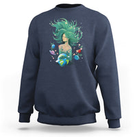 Earth Day Sweatshirt Mother Earth Gaia Goddess Of Nature Planet - Wonder Print Shop