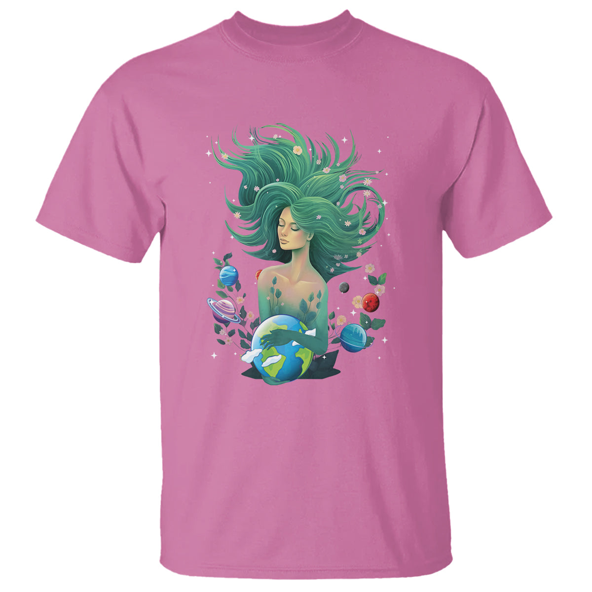 Earth Day T Shirt Mother Earth Gaia Goddess Of Nature Planet - Wonder Print Shop