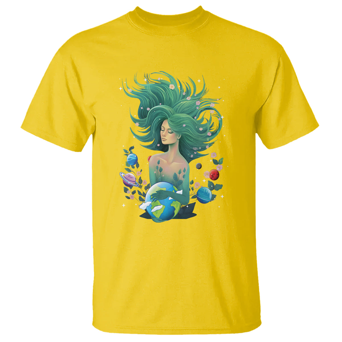 Earth Day T Shirt Mother Earth Gaia Goddess Of Nature Planet - Wonder Print Shop
