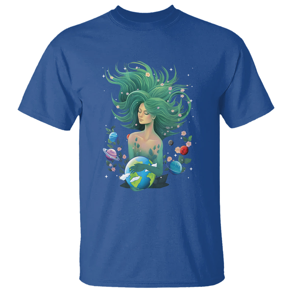 Earth Day T Shirt Mother Earth Gaia Goddess Of Nature Planet - Wonder Print Shop