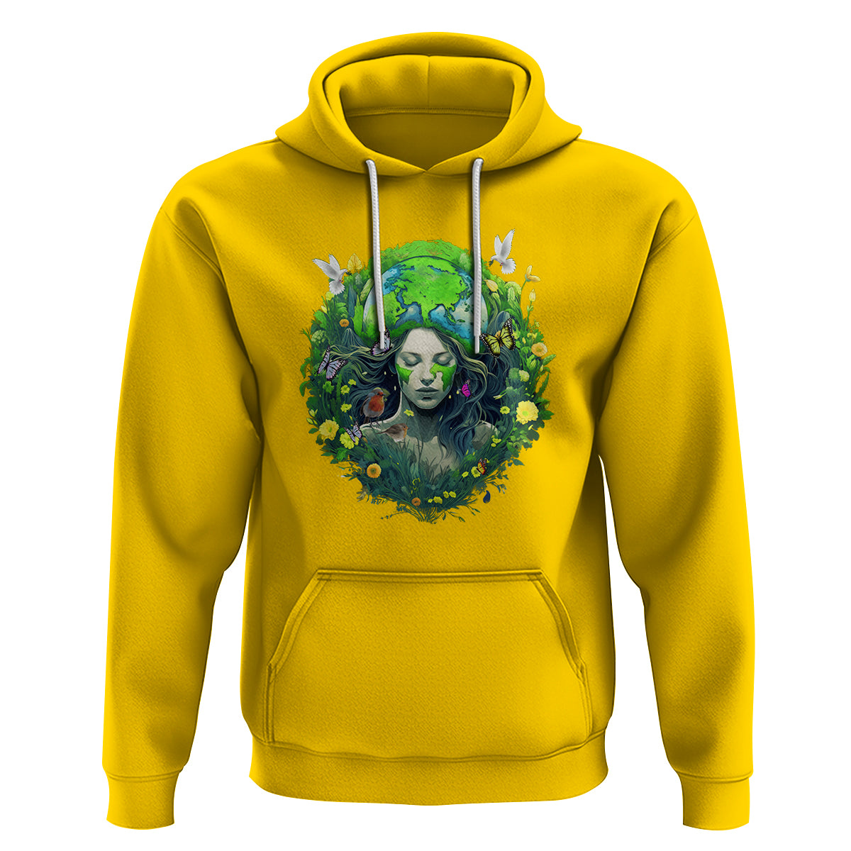 Earth Day Hoodie Mother Earth Gaia Goddess Of Nature - Wonder Print Shop