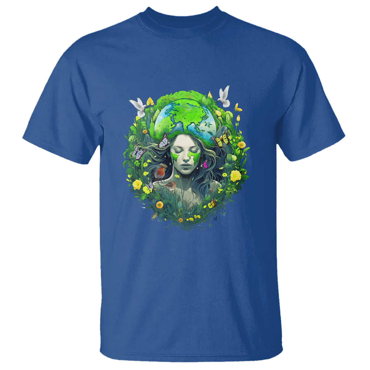 Earth Day T Shirt Mother Earth Gaia Goddess Of Nature - Wonder Print Shop