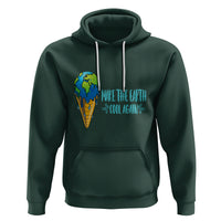 Earth Day Hoodie Make The Earth Cool Again Funny Melting Ice Cream - Wonder Print Shop