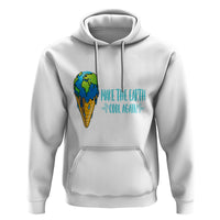 Earth Day Hoodie Make The Earth Cool Again Funny Melting Ice Cream - Wonder Print Shop