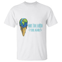Earth Day T Shirt Make The Earth Cool Again Funny Melting Ice Cream - Wonder Print Shop