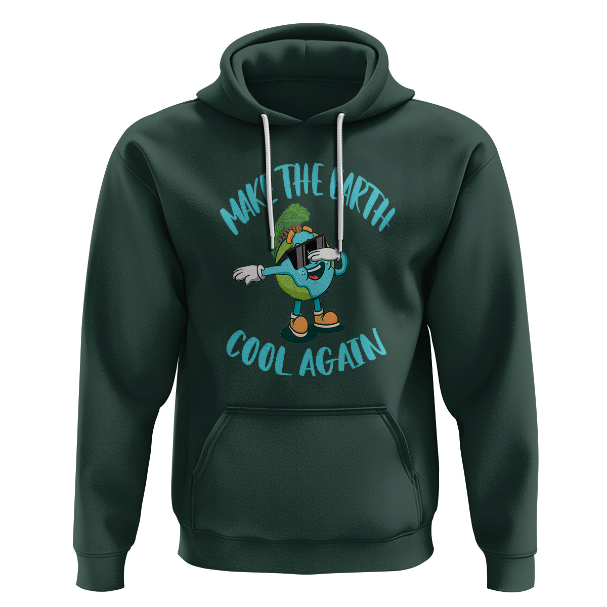 Earth Day Hoodie Make The Earth Cool Again Dabbing Kids Boys - Wonder Print Shop